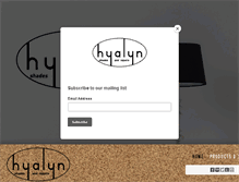 Tablet Screenshot of hyalynlampsandshades.com